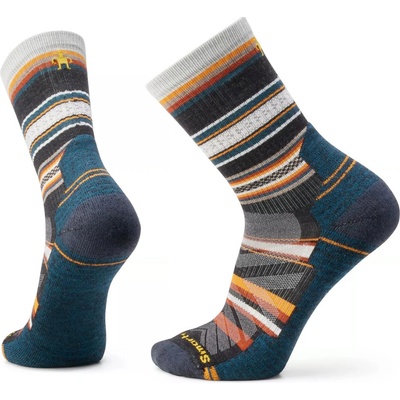 Smartwool ponožky Hike Light Cushion Panorama Crew šedá/oranžová