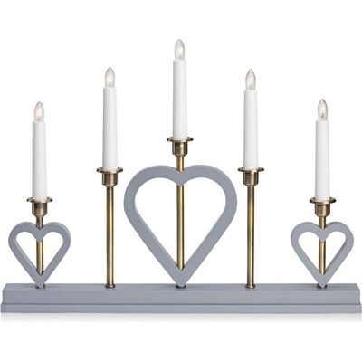 Markslöjd Markslöjd 705831 Vianočný svietnik MELISSA 5xE10 3W 230V šedá ML1145