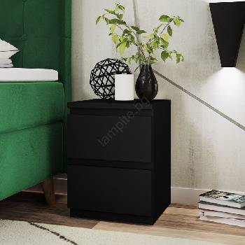 Image 1 of MIRJAN 24 Нощно шкафче MALWA 40x40 см матов черен (MJ0054)