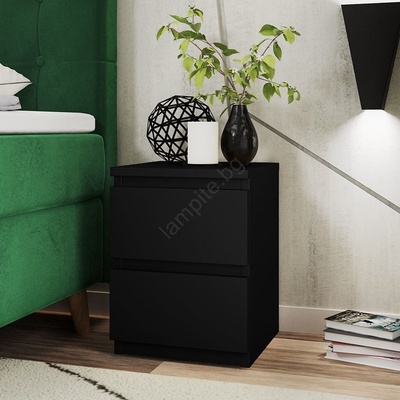 MIRJAN 24 Нощно шкафче MALWA 40x40 см матов черен (MJ0054)