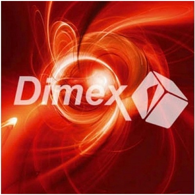 DIMEX | Obraz na skle | Červený abstrakt GL-30-010 | 30 x 30 cm