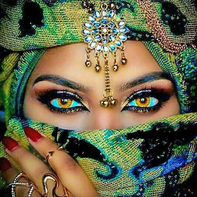 Norimpex - Puzzle Diamant painting: The evil eye 7D 30x40 cm - 1 - 39 piese