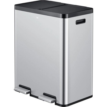 Image 1 of EKO-Europe EKO Кош за разделно събиране с 2 педала ESSENTIAL - 2 х 30 л. - хром мат (EKO 912560 - Matt s/s)