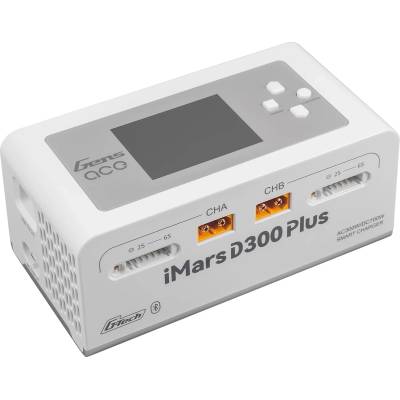 Gens ace tattu Зарядно Gens ace iMars D300 Plus Smart Charger Dual-Channel G-tech EW White GEA300WPLUS-EW (GEA300WPLUS-EW)
