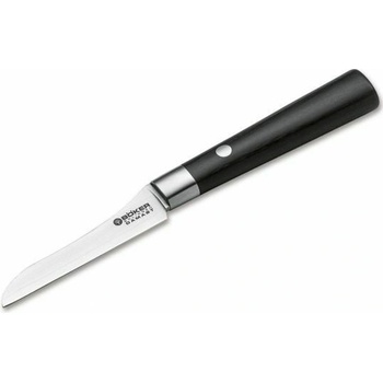 Böker Manufaktur Solingen nůž na zeleninu damašek černá překližka 8,5 cm