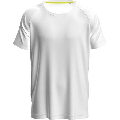 Stedman mesh raglan st8410 / Мъжка спортна риза раглан - бяла (st8410whixl)