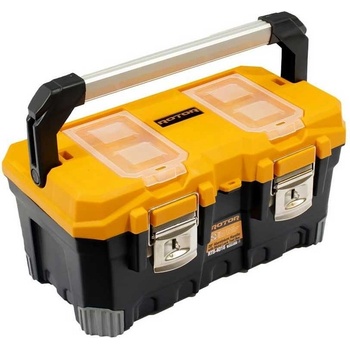 ROTOR Кутия за инструменти пластмасова, 500x283x284 мм, 40.18 л, метални закопчалки, ROTOR RTB-4016 (ET14812)