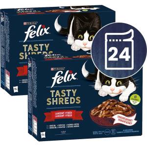 FELIX Капсули FELIX Tasty Shreds микс вкусен избор в сос 24 x 80 г