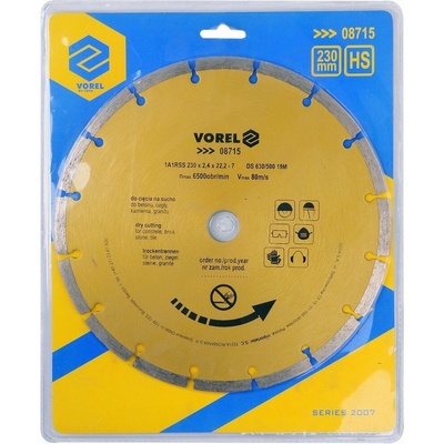 Diamantový kotouč 230 mm segmentový 08715 VOREL