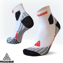 Moose Ultramarathon běžecké ponožky bílá