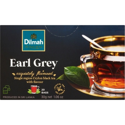 Dilmah Černý čaj Earl Grey 20 x 1,5 g