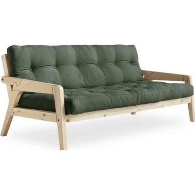 Karup Design GRAB SOFA natural pine z borovice 130*190 cm olive green