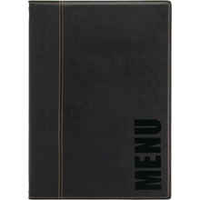 Securit A4 moderné dosky na menu čierne