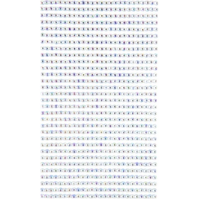 dpCraft nalepovací kamínky 3 mm 806 ks stříbrné s duhovými odlesky