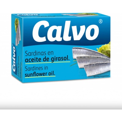 Calvo Sardinky ve slunečnicovém oleji 120 g – Zboží Mobilmania