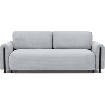 Eltap Сив разтегателен диван с място за съхранение от рипсено кадифе 244 cm Arcadova - ELTAP (SO-ARC-BL-04JAR)