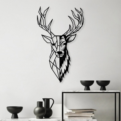 Asir Декорация за стена 42x70 см елен метал (AS1980)