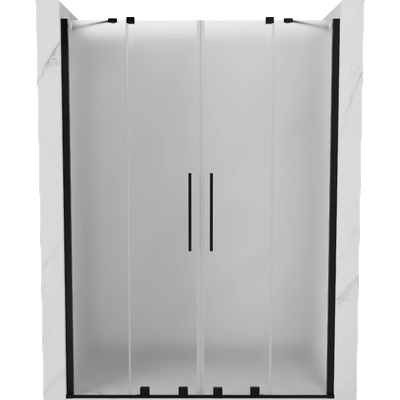 Mexen Velar Duo плъзгащи се душ врати 160 см, матирани, черни - 871-160-000-32-70 (871-160-000-32-70)