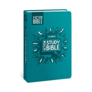 The NIV Action Study Bible, Leathersoft, Aqua, Full Color | Sergio Cariello (ISBN: 9780830787425)