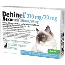 Dehinel 230 mg/20 mg pre mačky 2 tbl