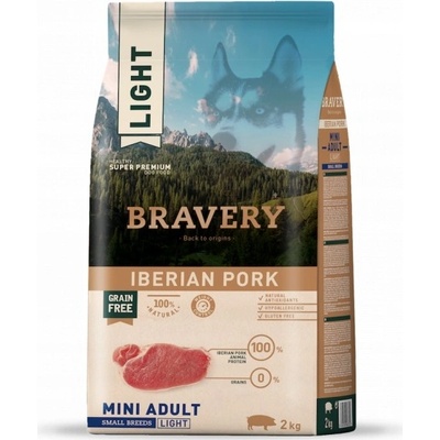 Bravery dog Light Mini Pork 2 kg