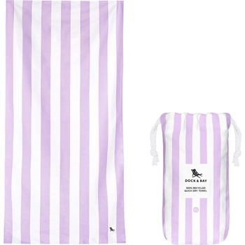 Dock & Bay Плажна кърпа бързосъхнеща, 90 x 200 см, лилав (TOWLB-CAB-XL-LTPPL-R)