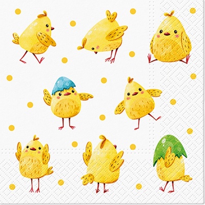 PAW Ubrousky L Crazy Chickens 33x33cm