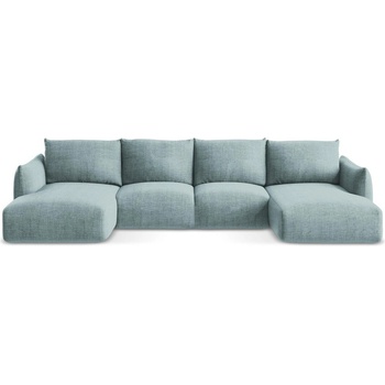 makamii Син сгъваем ъглов диван (U форма) Leila - Makamii (LEILA_UF_43_P1_C5)