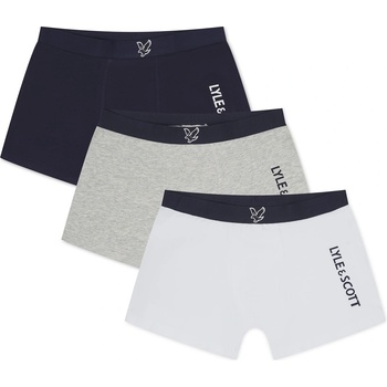 Lyle and Scott Боксерки Lyle and Scott Trunks - White/Pct/Gry
