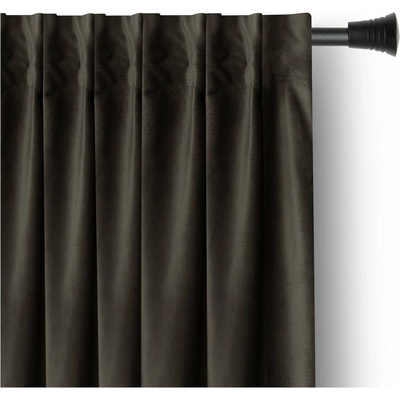 Hnedý zamatový dimout záves 140x270 cm – Restilo