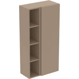 Ideal Standard Finesse - Страничен шкаф, 60x30x120 см, 1 врата, панти отдясно, Matt Greige E3443UP (E3443UP)