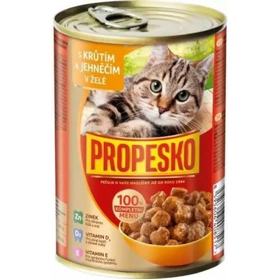 Propesko kúsky morčacie + jahňacie v želé 415 g