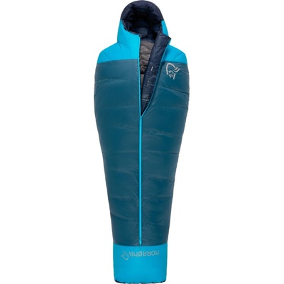 Norrøna Пухен спален чувал Norrøna Falketind Down800 -10C Sleeping Bag 185 Down sleeping bag - Deep Dive - размер Body Size: 175-195 cm (513-1768-0111)