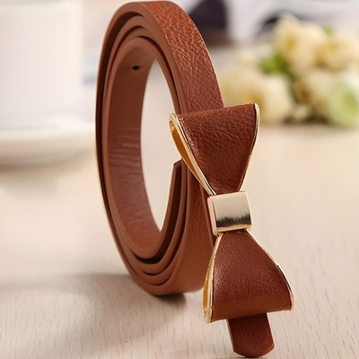 HARAHU Дамски колан панделка - Кафяв kp4346 (4346)