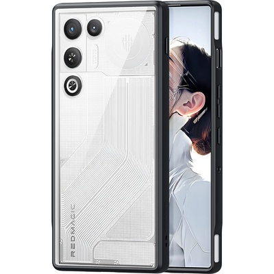 ZTE DUX DUCIS Aimo Прозрачен Калъф за ZTE nubia RedMagic 11 Air 5G - PC+TPU, 0.8mm защита, 1.2m SGS, REACH, Черен