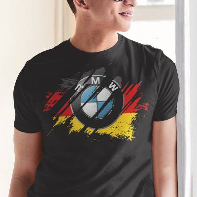 Tričko s potlačou BMW čierna