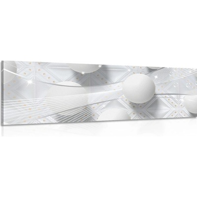 Obraz bílý luxus - 120x40