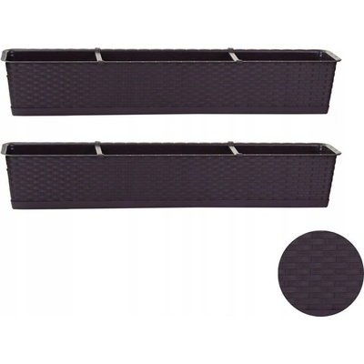 Prosperplast Truhlík Ratolla Case P ISR700P hnedy 69cm