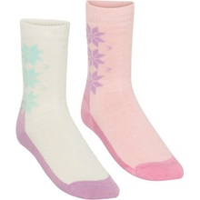Kari Traa dámske merino ponožky WOOL SOCK 2PK Ružová Béžová Svetlo zelená