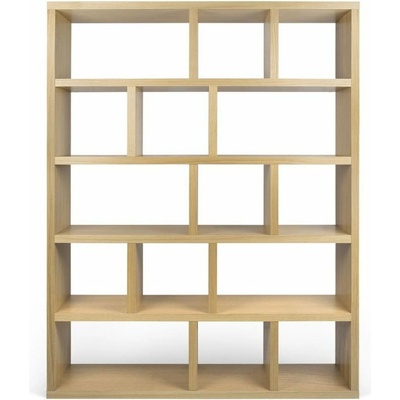 Knižnica v dekore duba v prírodnej farbe 150x198 cm Berlin – TemaHome