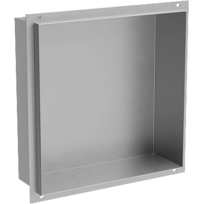 Mexen X-Wall-NR вградена полица без фланец 30 x 30 см, инокс - 1911303010 (1911303010)