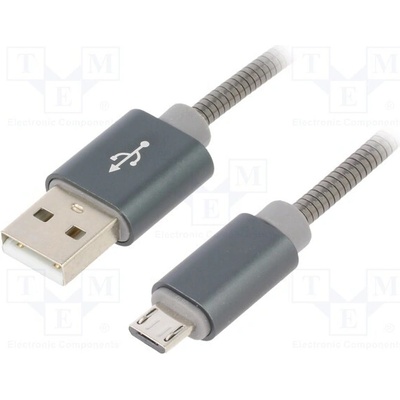 Gembird CC-USB2S-AMMBM-1M-BG USB 2.0 USB A vidlice USB B micro vidlice