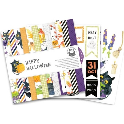 P13 Blok scrapbookových papírů Happy Halloween 15x15cm