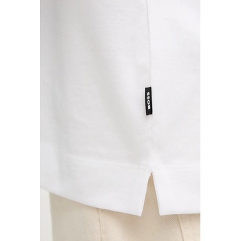 BOSS Памучна тениска boss в бяло с апликация 50548012 (50548012)