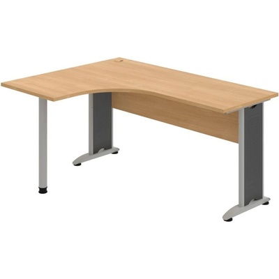 OFFICE PRO s.r.o. HOBIS kancelársky stôl pracovný tvarový, ergo pravý - CE 60 P, dub