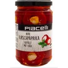 Piacelli Red cherry peppers filled with cheese mini papričky v oleji plněné sýrem 280 g