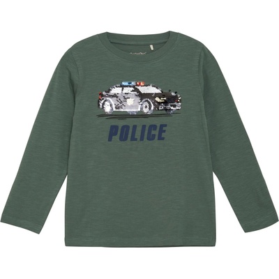 Minymo Детска блуза с дълъг ръкав Minymo Kid's T-Shirt L/S No. 134002 Longsleeve - Dark Forest - размер 152 (EU) (704-5697-0121)