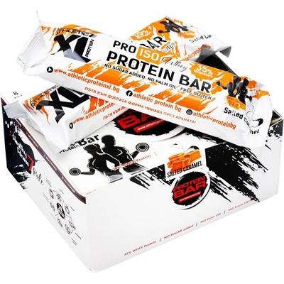 XL Athletic Protein Pro Iso Whey Protein Bar [8 x 80 грама] Солен карамел