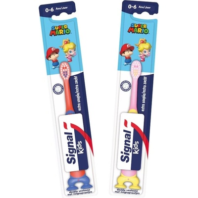 Signal Dětský zubní kartáček Super Mario Extra Soft 0-6 LET