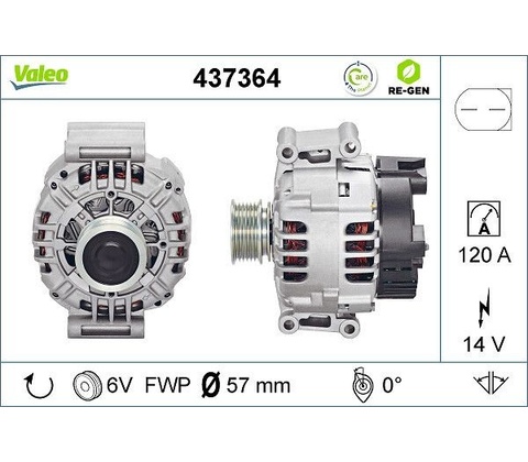 Alternátor VALEO 437364